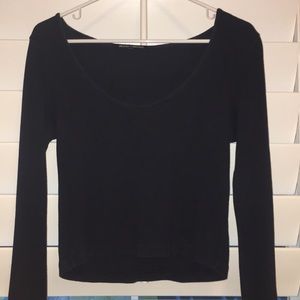 Brandy Melville Navy Blue Long Sleeve